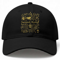 Bananas Baseball Baseball Cap Cute Trendy Banana Baseball Game Day Doodle