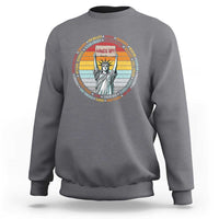 Statue of Liberty Hands Off Protest Sweatshirt Resist Resistance