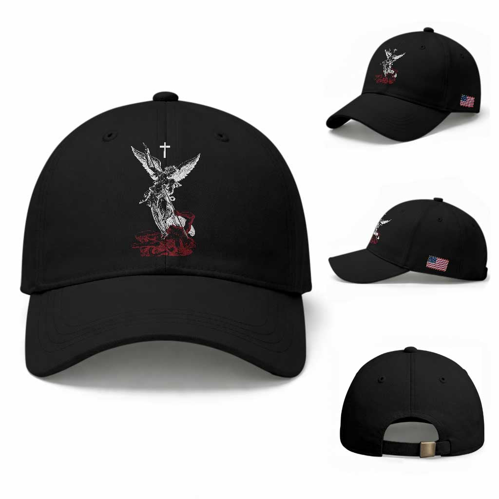 Saint Michael The Archangel Defeating Satan Baseball Cap