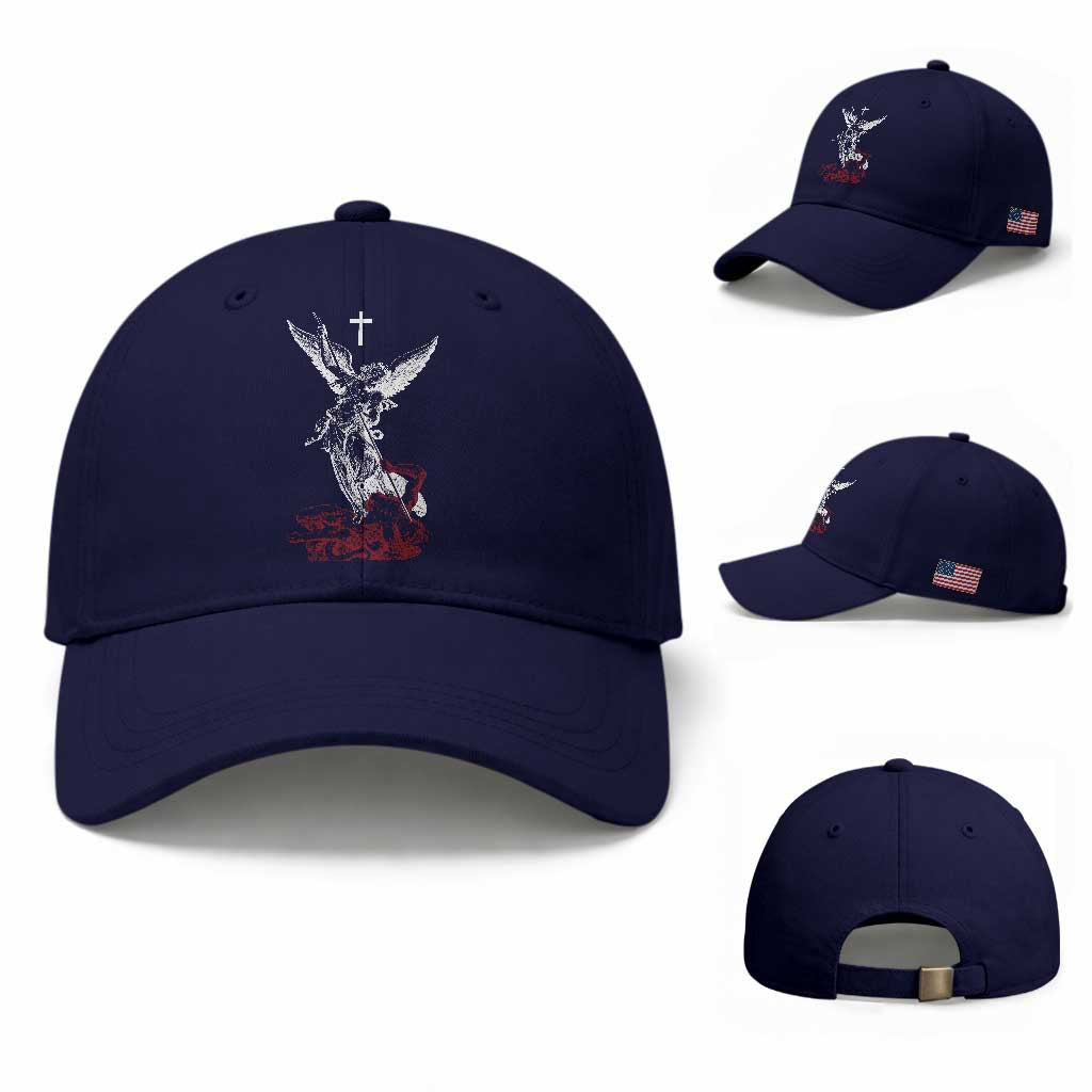 Saint Michael The Archangel Defeating Satan Baseball Cap