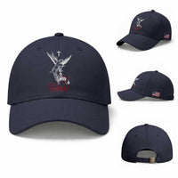 Saint Michael The Archangel Defeating Satan Baseball Cap