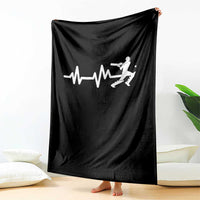 Cricket Player Throw Blanket Cricket Heartbeat Batsman