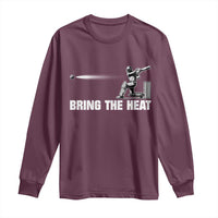 Cricket Player Long Sleeve Shirt Bring The Heat Batting