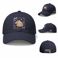 Squishy Lovers Baseball Cap Cute Dumpling Graphic Coquette Bow Girls