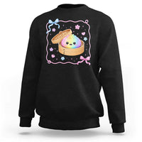 Squishy Lovers Sweatshirt Cute Dumpling Graphic Coquette Bow Girls