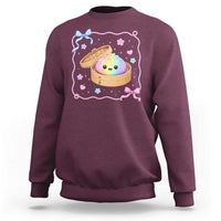 Squishy Lovers Sweatshirt Cute Dumpling Graphic Coquette Bow Girls