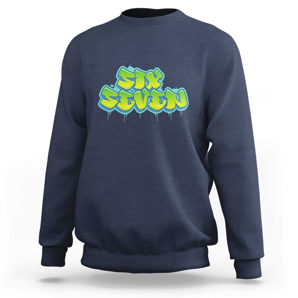 67 Meme Sweatshirt Six Seven Funny Gen Alpha Slang Saying - Wonder Print Shop
