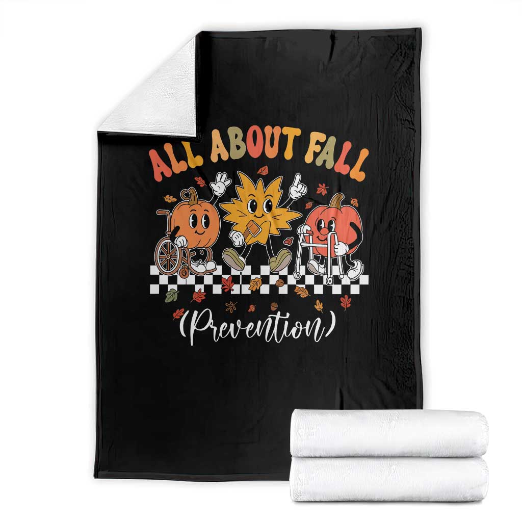 Fall Prevention Throw Blanket Autumn Thanksgiving Nurse PT OT - Wonder Print Shop