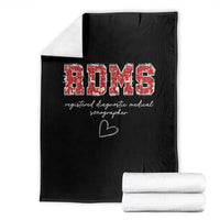 Christmas Sonographer Throw Blanket RDMS Ultrasound Tech Technologist Gift - Wonder Print Shop