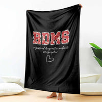 Christmas Sonographer Throw Blanket RDMS Ultrasound Tech Technologist Gift - Wonder Print Shop