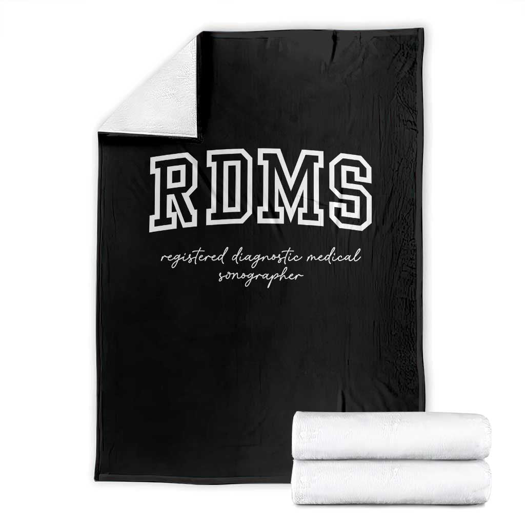 Sonographer Throw Blanket RDMS Ultrasound Tech Technologist Gift - Wonder Print Shop