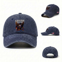 Crayon Eater Washed Cotton Baseball Cap Funny Eagle 250th Anniversary Veterans Gifts