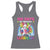 100 Days Of School Racerback Tank Top Rainbow Dabbing Unicorn Magic Learning Girls Gift