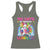 100 Days Of School Racerback Tank Top Rainbow Dabbing Unicorn Magic Learning Girls Gift