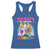 100 Days Of School Racerback Tank Top Rainbow Dabbing Unicorn Magic Learning Girls Gift