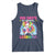 100 Days Of School Tank Top Rainbow Dabbing Unicorn Magic Learning Girls Gift