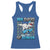 100 Days of School 100th Day Dinosaur Racerback Tank Top