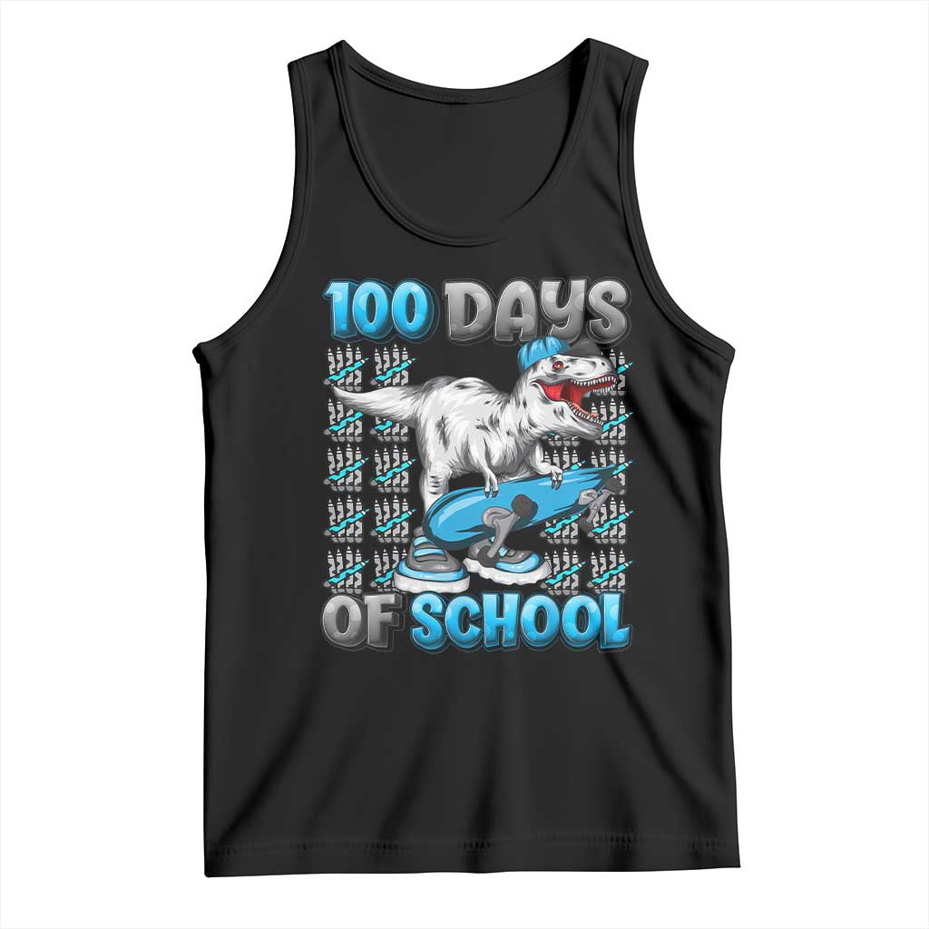 100 Days of School 100th Day Dinosaur Tank Top