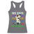 100 Days of School 100th Day Dino Racerback Tank Top