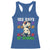 100 Days of School 100th Day Dino Racerback Tank Top