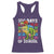 100th Day Of School Racerback Tank Top 100 Days Dino Dinosaur