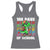 100 Days of School 100th Day Dino Racerback Tank Top Trex Dino Skateboard Skateboarding Boys Gift