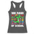 100 Days of School 100th Day Dino Racerback Tank Top Trex Dino Skateboard Skateboarding Boys Gift