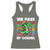 100 Days of School 100th Day Dino Racerback Tank Top Trex Dino Skateboard Skateboarding Boys Gift