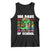 100 Days of School 100th Day Dino Tank Top Trex Dino Skateboard Skateboarding Boys Gift