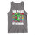 100 Days of School 100th Day Dino Tank Top Trex Dino Skateboard Skateboarding Boys Gift