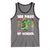 100 Days of School 100th Day Dino Tank Top Trex Dino Skateboard Skateboarding Boys Gift