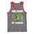 100 Days of School 100th Day Dino Tank Top Trex Dino Skateboard Skateboarding Boys Gift