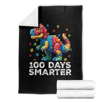 Dinosaur 100 Days Smarter Throw Blanket Building Bricks Dinosaur 100th Day Kids