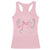 Pink Coquette Nurse Racerback Tank Top Toile de Jouy Stethoscope Bow