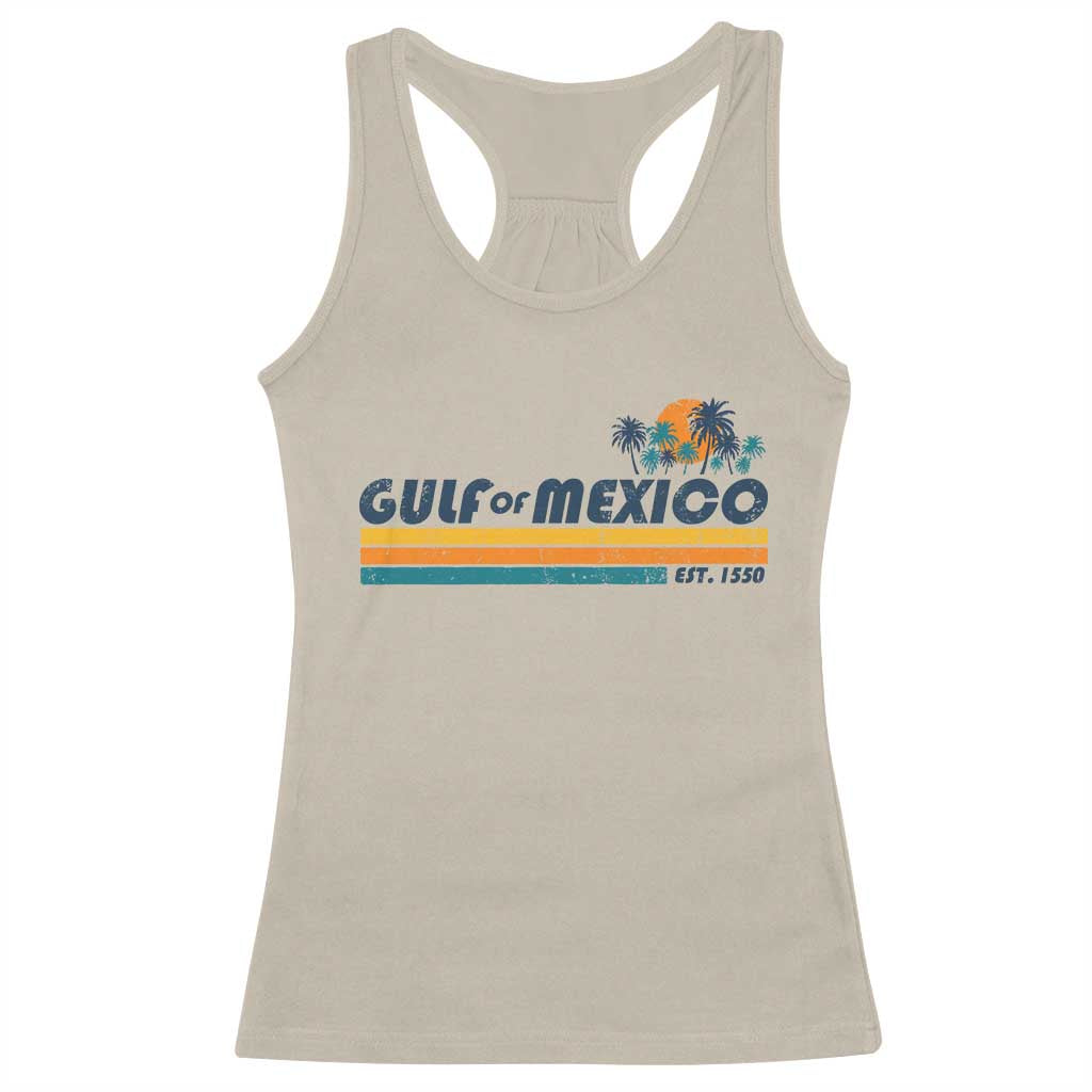 Gulf Of Mexico Racerback Tank Top Texas Alabama Mississippi Florida Beach Gulf Coast Mexico Lover