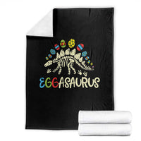 Easter Dinosaur Throw Blanket Kids Eggasaurus Easter Stegosaurus Dino Toddler Boys - Wonder Print Shop