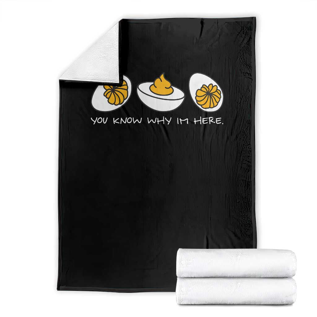 Funny Easter Throw Blanket You Know Why Im Here - Wonder Print Shop