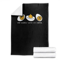 Funny Easter Throw Blanket You Know Why Im Here - Wonder Print Shop