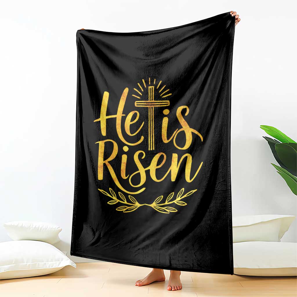 He Is Risen Throw Blanket Jesus Easter Religious Christians - Wonder Print Shop