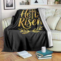 He Is Risen Throw Blanket Jesus Easter Religious Christians - Wonder Print Shop