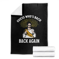 Guess Whos Back Throw Blanket Funny Easter Jesus