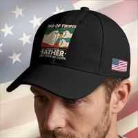 Retro Twin Dad Baseball Cap Like A Normal But Just Twice As Cool