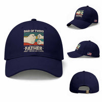 Retro Twin Dad Baseball Cap Like A Normal But Just Twice As Cool
