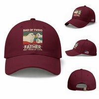 Retro Twin Dad Baseball Cap Like A Normal But Just Twice As Cool