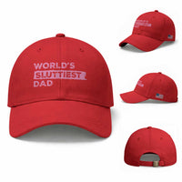 Worlds Sluttiest Dad Baseball Cap Funny Meme Joke