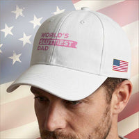 Worlds Sluttiest Dad Baseball Cap Funny Meme Joke