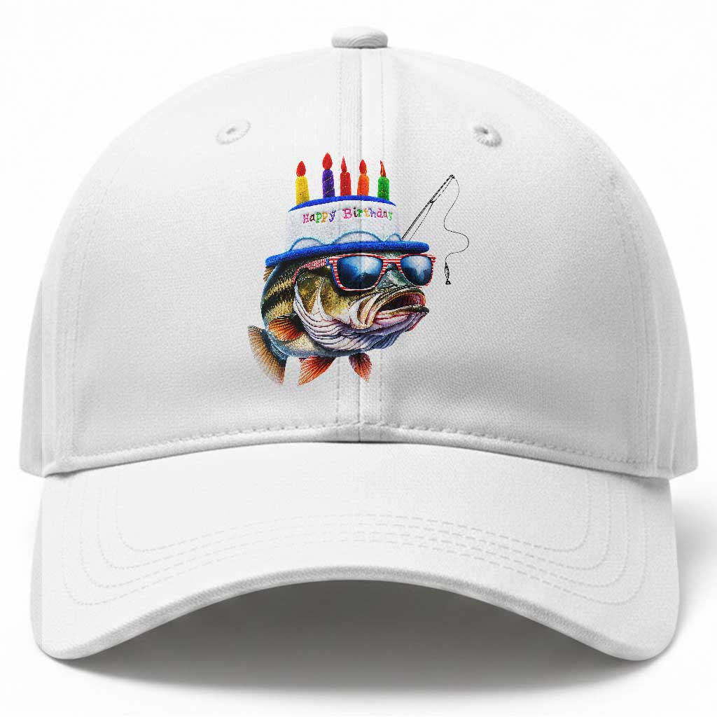 Bass Fishing Birthday Baseball Cap Fish Party Theme
