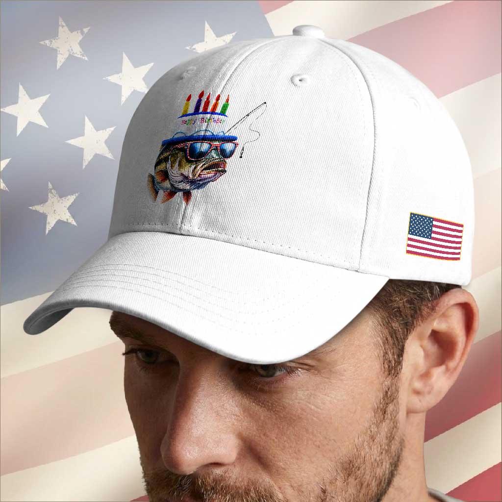Bass Fishing Birthday Baseball Cap Fish Party Theme