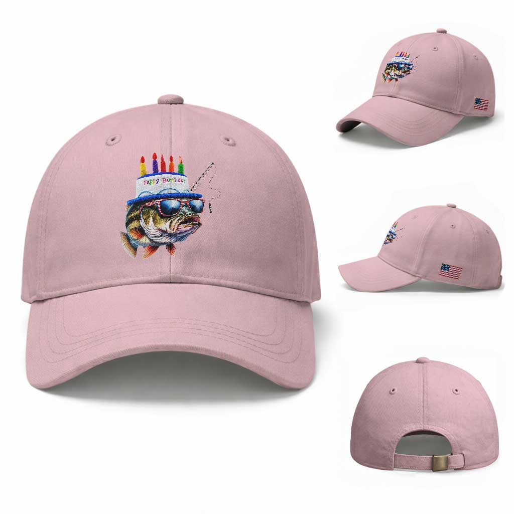 Bass Fishing Birthday Baseball Cap Fish Party Theme