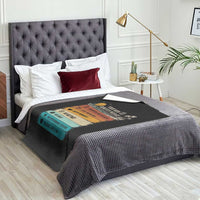 Funny Retirement Gift Throw Blanket New Benefits Package Retro Retired 2026